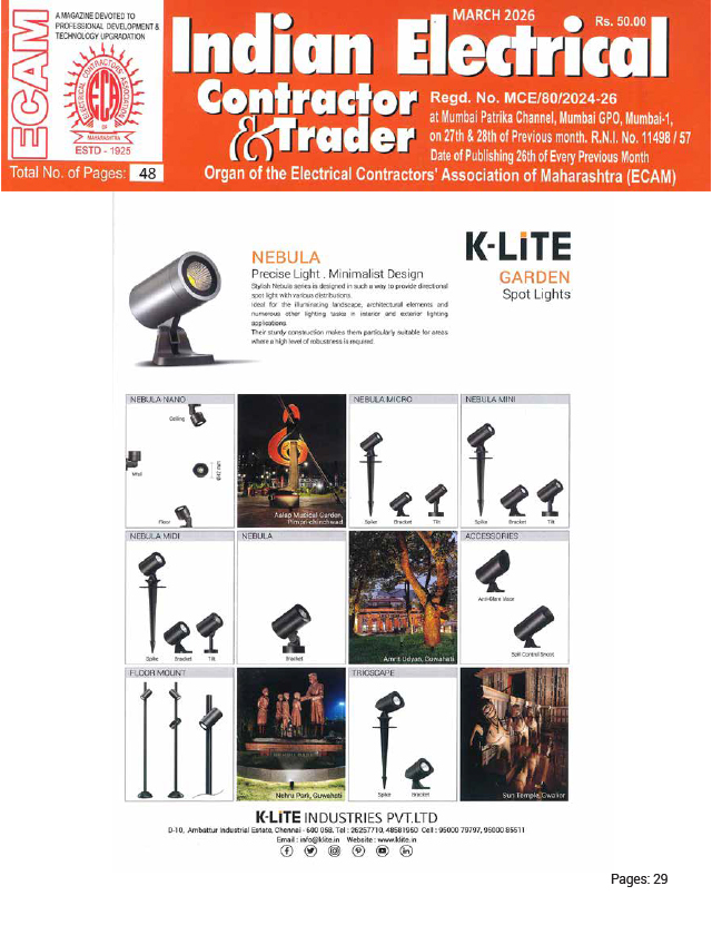 Indian Electrical Contractor & Trader - March - 2026
